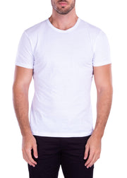 Men's Essentials Cotton Crew Neck Solid White