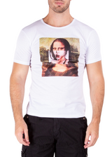 Mona Lisa Graphic Tee White