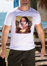 Mona Lisa Graphic Tee White