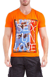 BESPOKE SPORT - Orange Mens T Shirt - 161432 - www.nxbxmjqx.top