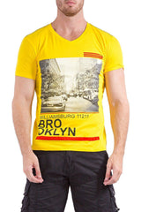 BESPOKE SPORT - Yellow Mens T Shirt - 161449 - www.nxbxmjqx.top